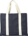 Džínová nákupní taška, tmavě modrá