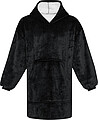 FRAZADA Unisex mikinová televizní deka, černá