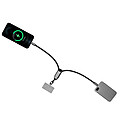 GOSTADIN Šňůrka na zápěstí na mobil s nabíjecím kabelem BrandCharger, gun metal