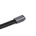 GOSTADIN Šňůrka na zápěstí na mobil s nabíjecím kabelem BrandCharger, gun metal