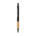 Hliníková propiska s modrou náplní, černá