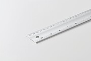 Hliníkový úhelník a pravítko 30 cm, stříbrná