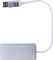 Hliníkový USB hub, stříbrný