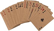 Hrací karty z recyklovaného kartonu, hnědá