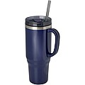 Hrnek s brčkem 1200ml, námořní modrá