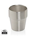 Hrnek s dvojitou stěnou, 300ml, recyklovaná ocel, stříbrný