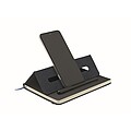 ILEMO Zápisník A5 se stojánkem na telefon s RPET deskami, tmavě námořní modrá