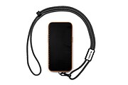 ISAMIN Šňůrka na telefon BrandCharger, gun metal