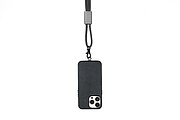 ISAMIN Šňůrka na telefon BrandCharger, gun metal