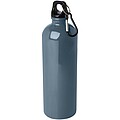Jednostěnná láhev na vodu z nerezové oceli s karabinou 750ml, modrošedá