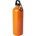 Jednostěnná láhev na vodu z nerezové oceli s karabinou 750ml, oranžová