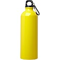Jednostěnná láhev na vodu z nerezové oceli s karabinou 750ml, žlutá