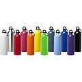 Jednostěnná láhev na vodu z nerezové oceli s karabinou 750ml, žlutá