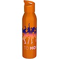 Jednostěnná láhev na vodu z recyklované nerezové oceli 650ml, oranžová