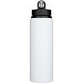 Jednostěnná láhev na vodu z recyklované nerezové oceli 800ml, bílá