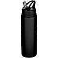 Jednostěnná láhev na vodu z recyklované nerezové oceli 800ml, černá