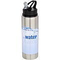 Jednostěnná láhev na vodu z recyklované nerezové oceli 800ml, šedá