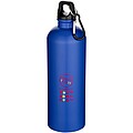 Jednostěnná matná láhev na vodu z nerezové oceli s karabinou 750ml, královská modrá
