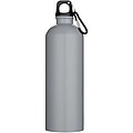 Jednostěnná matná láhev na vodu z nerezové oceli s karabinou 750ml, šedá