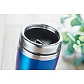 KAKADU Dvoustěnný termohrnek, nerezový s plastovým víčkem, objem 400 ml, modrá