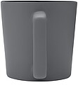 KARAY Keramický hrnek o objemu 370 ml s matným povrchem, šedá (černý vnitřek)