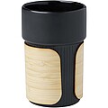 Kelímek s bambusovým potahem 340ml, černá