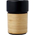 Kelímek s bambusovým potahem 340ml, černá