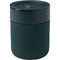 Keramický kelímek se silikonovým obalem a plastovým víčkem 330ml, zelená