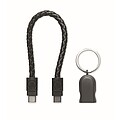 Klíčenka a kabel type-C, černá
