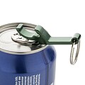 Klíčenka s otvírákem z RCS recyklovaného hliníku, zelená