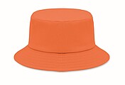 Klobouček z broušené bavlny, oranžový