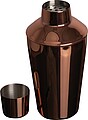 Koktejlový šejkr s měděným povrchem 500 ml, růžová