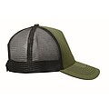 Kšiltovka trucker s 5 panely, vojenská zelená