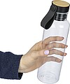 Láhev na pití 750 ml, transparentní