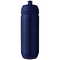 Láhev na pití 750ml, tělo je modré z pružného plastu, víčko je modré