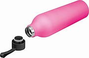 Láhev na pití o objemu 750ml, nerezová, pogumovaná, růžová