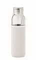 Láhev na pití z recyklovaného skla, neoprenový rukáv, 500ml, béžová