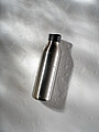 Láhev na vodu 600ml z nerezové oceli, stříbrná