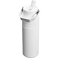 Láhev na vodu vyklápěcím brčkem 700 ml, bílá