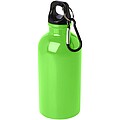 Láhev na vodu z nerezové oceli s karabinou 400ml, jasně zelená