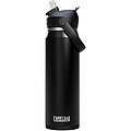 Láhev na vodu z nerezové oceli s výklopným brčkem 750ml, černá