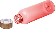 Láhev s bambusovým víčkem 500 ml, červená