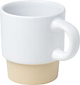 LANGRES Stohovatelný šálek na espresso s keramickým dnem o objemu 130 ml, bílá
