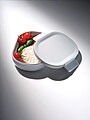 Lunchbox z recyklovaného plastu, bílo šedý