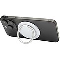 Magnetický držák na telefon z recyklovaného plastu s kroužkovým stojánkem, bílá