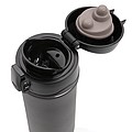 Matný kovový vakuový termohrnek, objem 300ml, černá