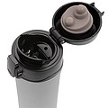 Matný kovový vakuový termohrnek, objem 300ml, šedá