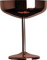 Měděná sklenice na martini 300 ml, růžová