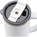 Měděný vakuově izolovaný termohrnek s brčkem a dvojitou stěnou 1200ml, bílá