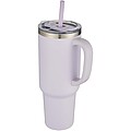 Měděný vakuově izolovaný termohrnek s brčkem a dvojitou stěnou 1200ml, světle fialová